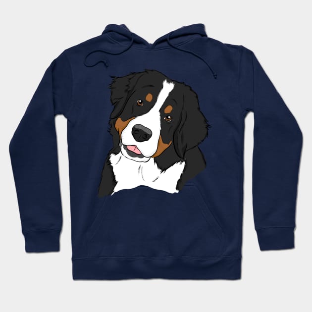 Bernese Mountain Dog Hoodie by rmcbuckeye